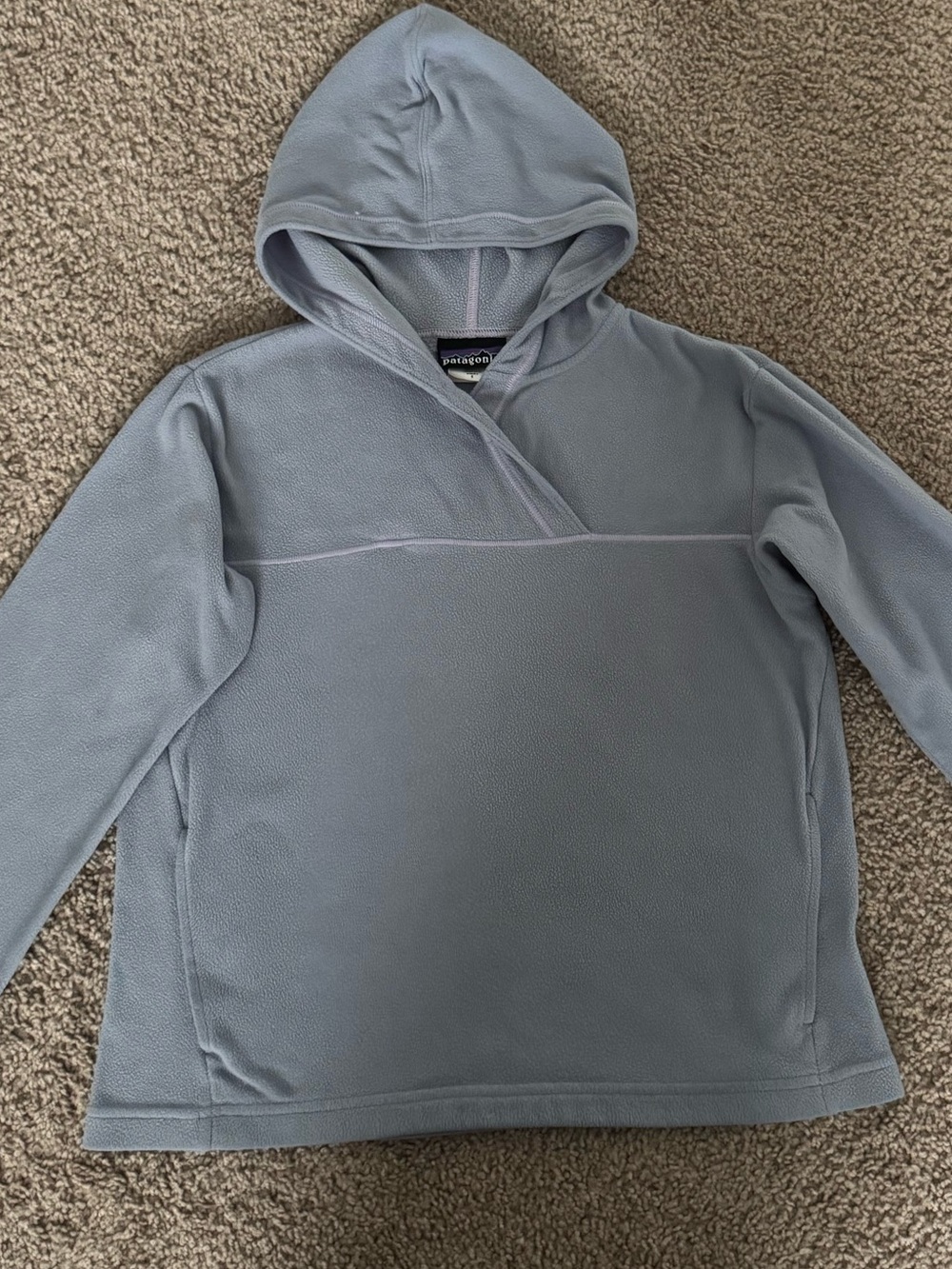 Patagonia Light Blue Hooded Pullover